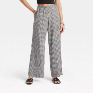 Mid-Rise Wide Leg Pant